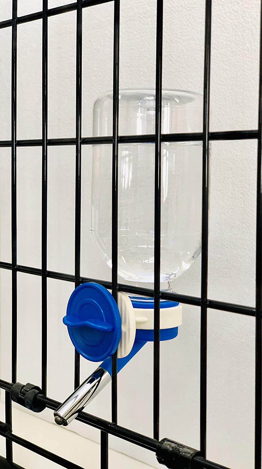 Choco Nose Patented No-Drip Water Bottle for Guinea Pigs/Hamsters/Bunnies/Ferrets/Hedgehogs/SugarGliders/Rats/Mice/Critters/Small Animals - for Pet Cages, Crates or Wall Mount. 10.2 oz. Nozzle 10mm (H128)